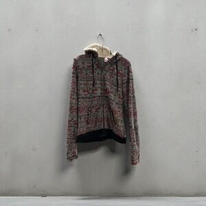 No Boundaries Youth Gray Sherpa-Lined Zip Hoodie